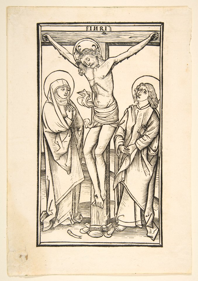 Christ on the Cross with the Virgin and Saint John MET DP813495