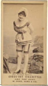 Card Number 302, Bessie Royal, from the Actors and Actresses series (N145-3) issued by Duke Sons & Co. to promote Cross Cut Cigarettes MET DP839823