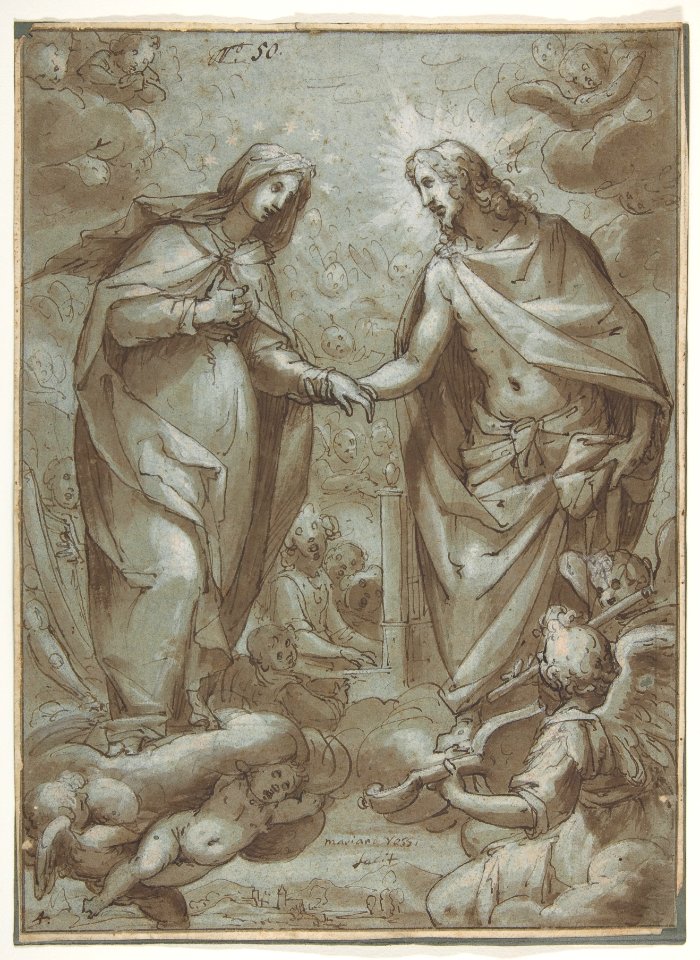 Christ Receiving the Virgin into Heaven MET DP810940