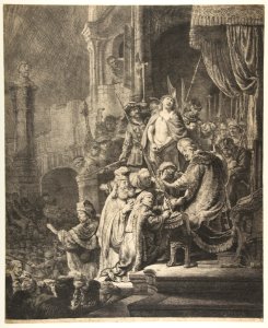 Christ Before Pilate- the large plate MET DP815711