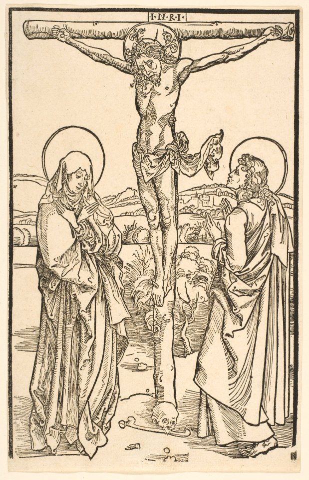Christ on the Cross with the Virgin and Saint John MET DP816062
