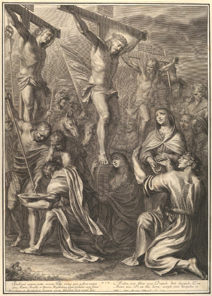 Christ on the Cross with St. Mary and St. John, from The Passion of Christ, plate 19 MET DP835961