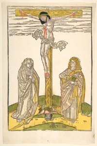 Christ on the Cross with the Virgin and Saint John MET DP813497