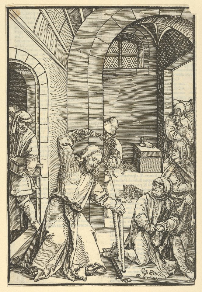 Christ Purifying the Temple, from Speculum passionis domini nostri Ihesu Christi MET DP848954
