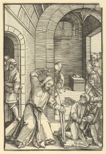Christ Purifying the Temple, from Speculum passionis domini nostri Ihesu Christi MET DP848954