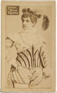 Card 772, Louise Paullin, from the Actors and Actresses series (N45, Type 2) for Virginia Brights Cigarettes MET DP830978