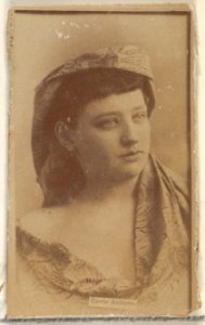 Carrie Andrews, from the Actors and Actresses series (N45, Type 1) for Virginia Brights Cigarettes MET DP830367