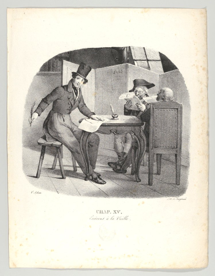 Chap. XV- Ecrivons à la Vielle (Writings for the elderly) MET DP854898