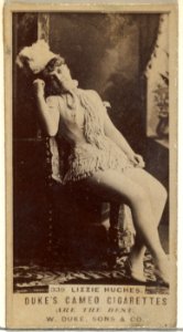 Card Number 330, Lizzie Hughes, from the Actors and Actresses series (N145-5) issued by Duke Sons & Co. to promote Cameo Cigarettes MET DP840094