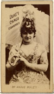 Card Number 34, Annie Pixley, from the Actors and Actresses series (N145-4) issued by Duke Sons & Co. to promote Cameo Cigarettes MET DP839981