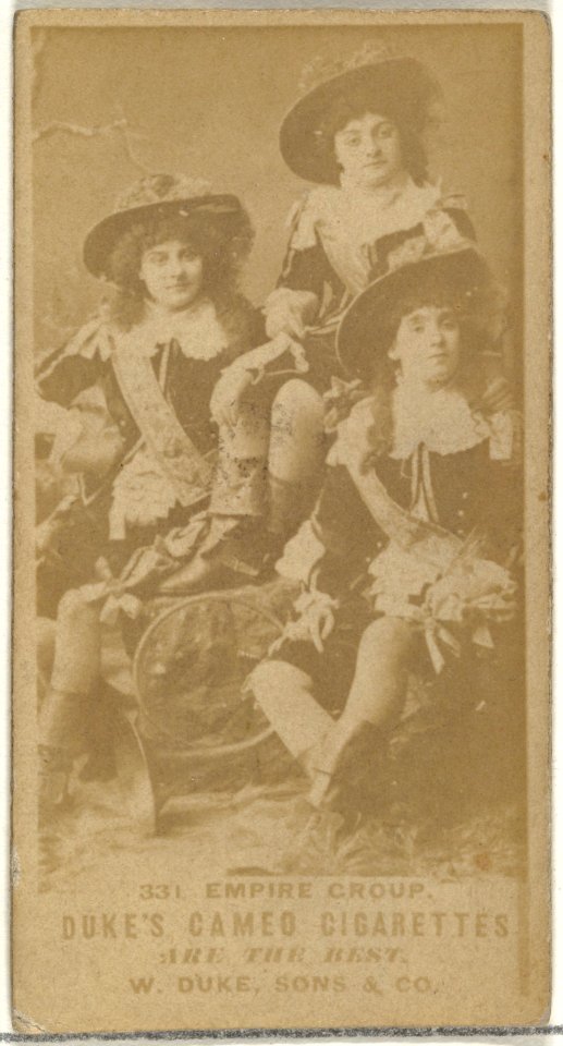 Card Number 331, Empire Group, from the Actors and Actresses series (N145-5) issued by Duke Sons & Co. to promote Cameo Cigarettes MET DP840072