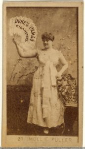 Card Number 27, Mollie Fuller, from the Actors and Actresses series (N145-4) issued by Duke Sons & Co. to promote Cameo Cigarettes MET DP839935