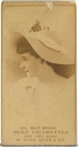 Card Number 255, May Mills, from the Actors and Actresses series (N145-7) issued by Duke Sons & Co. to promote Duke Cigarettes MET DP840467
