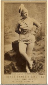 Card Number 330, Lulu Mortimer, from the Actors and Actresses series (N145-5) issued by Duke Sons & Co. to promote Cameo Cigarettes MET DP840125