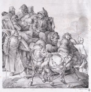 Cart Loaded with Wounded Soldiers MET DP875684
