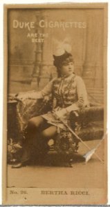 Card Number 26, Bertha Ricci, from the Actors and Actresses series (N145-6) issued by Duke Sons & Co. to promote Duke Cigarettes MET DP840307