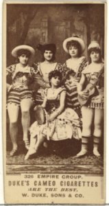 Card Number 326, Empire Group, from the Actors and Actresses series (N145-5) issued by Duke Sons & Co. to promote Cameo Cigarettes MET DP840071