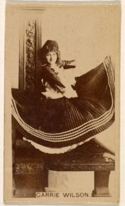 Carrie Wilson, from the Actresses series (N245) issued by Kinney Brothers to promote Sweet Caporal Cigarettes MET DP859881
