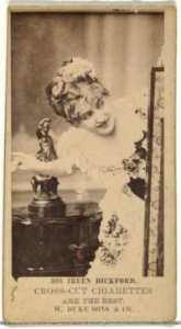 Card Number 308, Ireen Bickford, from the Actors and Actresses series (N145-3) issued by Duke Sons & Co. to promote Cross Cut Cigarettes MET DP839687