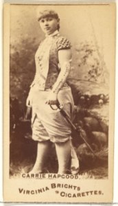 Carrie Hapgood, from the Actors and Actresses series (N45, Type 1) for Virginia Brights Cigarettes MET DP829553