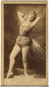 Card Number 328, Kiralfy Group, from the Actors and Actresses series (N145-3) issued by Duke Sons & Co. to promote Cross Cut Cigarettes MET DP839781