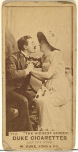 Card Number 773, "The Highest Bidder," from the Actors and Actresses series (N145-7) issued by Duke Sons & Co. to promote Duke Cigarettes MET DP840432
