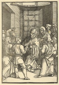 Christ before Caiaphas, from Speculum passionis domini nostri Ihesu Christi MET DP848949