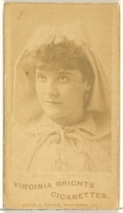Carrie Turner, from the Actors and Actresses series (N45, Type 1) for Virginia Brights Cigarettes MET DP830063