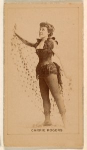 Carrie Rogers, from the Actresses series (N245) issued by Kinney Brothers to promote Sweet Caporal Cigarettes MET DP859428