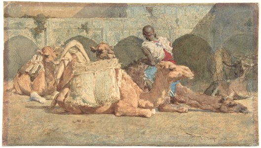 Camels Reposing, Tangiers MET DP800131