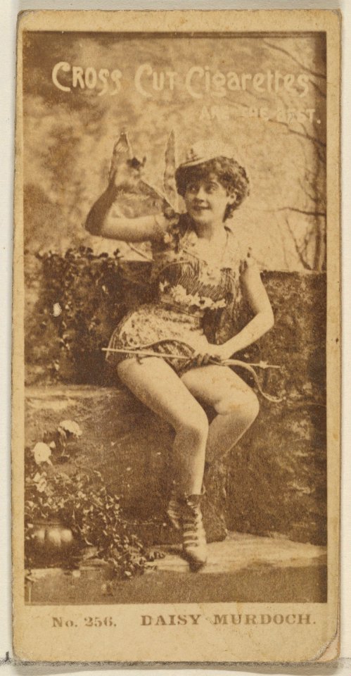 Card Number 256, Daisy Murdoch, from the Actors and Actresses series (N145-2) issued by Duke Sons & Co. to promote Cross Cut Cigarettes MET DP836527