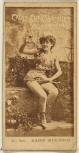 Card Number 256, Daisy Murdoch, from the Actors and Actresses series (N145-2) issued by Duke Sons & Co. to promote Cross Cut Cigarettes MET DP836527