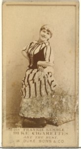 Card Number 258, Frankie Kemble, from the Actors and Actresses series (N145-7) issued by Duke Sons & Co. to promote Duke Cigarettes MET DP840440