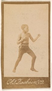 Child standing in boxing stance, from the "Negro Subjects" series (N692) promoting Old Fashion Fine Cut Tobacco MET DPB870035