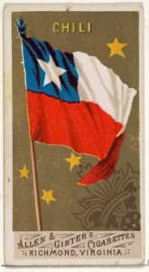 Chile, from Flags of All Nations, Series 1 (N9) for Allen & Ginter Cigarettes Brands MET DP831939