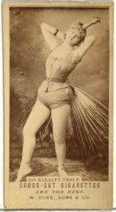 Card Number 328, Kiralfy Troup, from the Actors and Actresses series (N145-3) issued by Duke Sons & Co. to promote Cross Cut Cigarettes MET DP839782