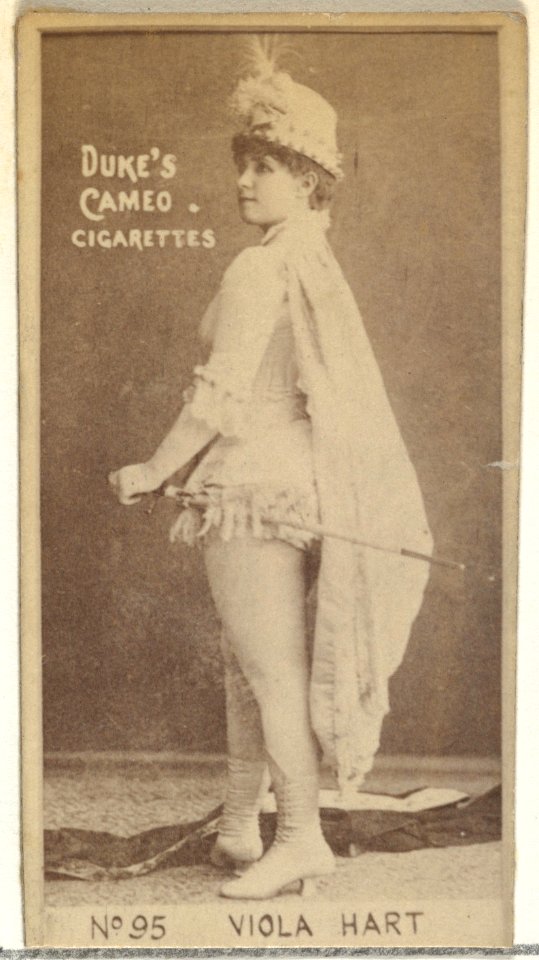Card Number 95, Viola Hart, from the Actors and Actresses series (N145-4) issued by Duke Sons & Co. to promote Cameo Cigarettes MET DP839948