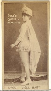 Card Number 95, Viola Hart, from the Actors and Actresses series (N145-4) issued by Duke Sons & Co. to promote Cameo Cigarettes MET DP839948