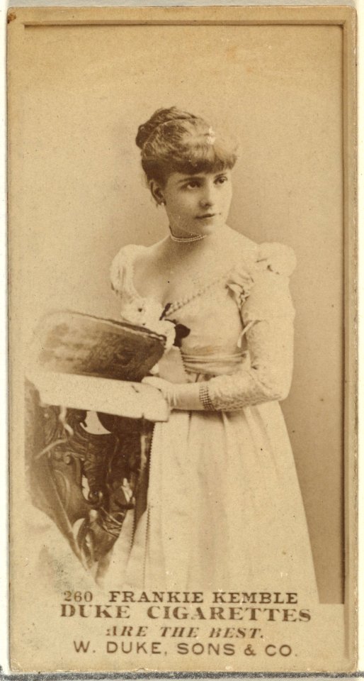 Card Number 260, Frankie Kemble, from the Actors and Actresses series (N145-7) issued by Duke Sons & Co. to promote Duke Cigarettes MET DP840559