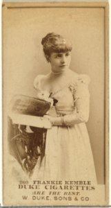 Card Number 260, Frankie Kemble, from the Actors and Actresses series (N145-7) issued by Duke Sons & Co. to promote Duke Cigarettes MET DP840559