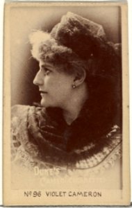 Card Number 96, Violet Cameron, from the Actors and Actresses series (N145-4) issued by Duke Sons & Co. to promote Cameo Cigarettes MET DP839904