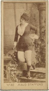 Card Number 90, Maud Stafford, from the Actors and Actresses series (N145-4) issued by Duke Sons & Co. to promote Cameo Cigarettes MET DP840002