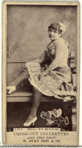 Card Number 731, Miss Turner, from the Actors and Actresses series (N145-3) issued by Duke Sons & Co. to promote Cross Cut Cigarettes MET DP839845