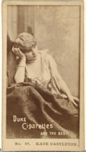 Card Number 97, Kate Castleton, from the Actors and Actresses series (N145-6) issued by Duke Sons & Co. to promote Duke Cigarettes MET DP840244