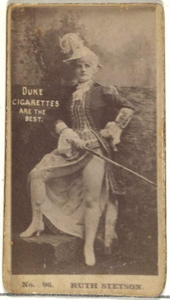 Card Number 96, Ruth Stetson, from the Actors and Actresses series (N145-6) issued by Duke Sons & Co. to promote Duke Cigarettes MET DP840332