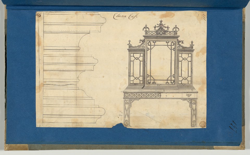 China Case, from Chippendale Drawings, Vol. II MET DP-14176-083