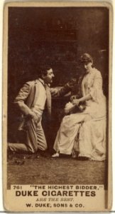 Card Number 761, "The Highest Bidder," from the Actors and Actresses series (N145-7) issued by Duke Sons & Co. to promote Duke Cigarettes MET DP840431
