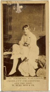 Card Number 740, Erminie Vaughan, from the Actors and Actresses series (N145-3) issued by Duke Sons & Co. to promote Cross Cut Cigarettes MET DP839854