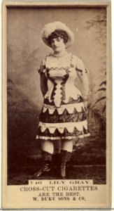 Card Number 746, Lily Gray, from the Actors and Actresses series (N145-3) issued by Duke Sons & Co. to promote Cross Cut Cigarettes MET DP839757