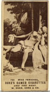 Card Number 755, Miss Perichol, from the Actors and Actresses series (N145-5) issued by Duke Sons & Co. to promote Cameo Cigarettes MET DP840136